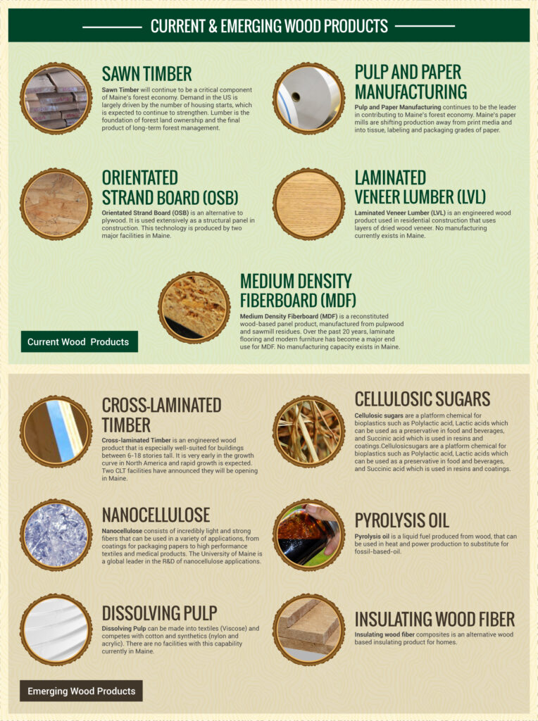 current and emerging wood products infographic